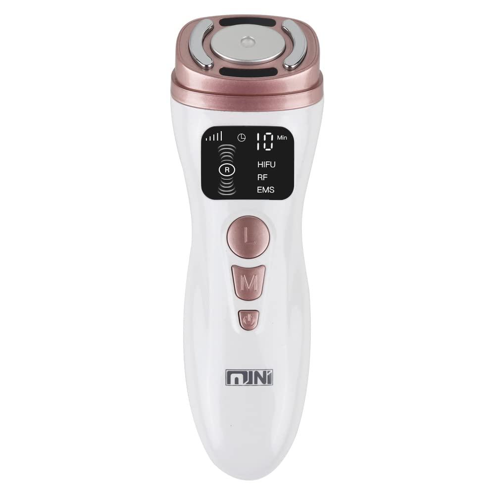 Hifu Machine for Face Portable Antiaging Mini Hifu Face Device Heated Up Pro 3 in 1 With HIFU RF EMS Facial Machine Women Neck Chin Eyes