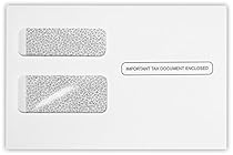 W-2 / 1099 Envelopes (5 3/4 x 8 7/8) - 24lb. White w/Wesco Security Tint (250 Qty.) | Easily send your Tax Forms this Tax Season | 7486-W2-250