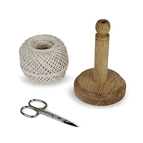 Muldale Traditional Twine Holder with Natural Cotton Twine String and