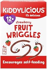 Kiddylicious Strawberry Wriggles 7 Packs of 4 Kids Snack 12+ Months view 2