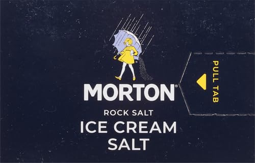 MORTON ICE CREAM SALT, ROCK SALT FOR ICE CREAM, 4 POUNDS
