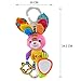 Seprovider Baby Toys, Colorful Rabbit Infant Stroller Toys Washable Squeaker Car Toys, Kids Hanging Toy for Crib with Rattle Ring, Mirror for Self Discovery, Teethers