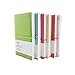 Jaeske Portable Mini Smiley Diary Notebooks for School and Note Taking 100 Sheets Per Small Notebooks with Elastic Set of 6