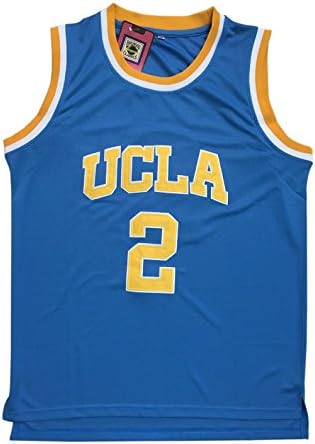 fZoe Basketball T-Shirts Mens UCLA Ball #2 Basketball Jersey US M Size Blue Color