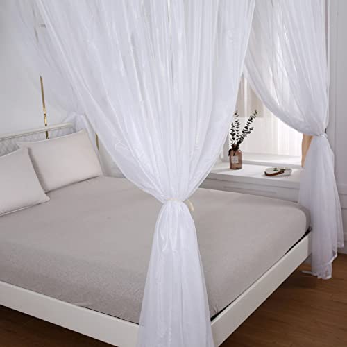 Akiky Princess Canopy Bed Curtains Bed Canopy Curtains with Lights for