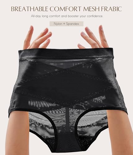 2 Piezas Ropa Interior Mujer, Panties para Mujeres, Calzon Antideslizante, Fajas Postparto Calzones de Mujer, Bragas Mujeres Cintura Faja Postparto, Faja Post Parto y Post Cesarea, Control de Abdomen