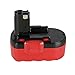 POWERAXIS 18v 2.0Ah Replacement for Bosch BAT025 BAT026 BAT160 BAT180 BAT181 BAT189 Cordless Tools(Red&Black)