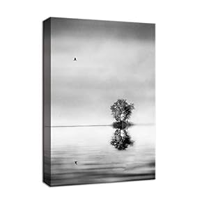 Canvas Wall Art for Living Room,Bedroom Home Artwork Paintings Single Tree Ready to Hang - 12x18 inches
