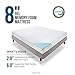 LUCID 8 Inch Gel Infused Memory Foam Mattress - Medium Firm Feel - CertiPUR-US Certified - 10-Year warranty - Full