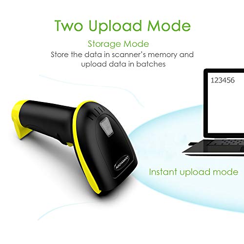 NADAMOO Wireless Barcode Scanner, Compatible with Bluetooth Function