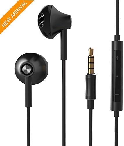 Earbuds, Oarie Metal Earphones 4 Feet Cables In-Ear Headphones with Microphone Heavy Bass Earphones for iPhone/ iPod/ iPad/ Samsung/ Android and More Audio Devices -