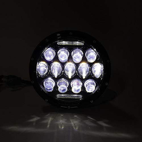 POWLAB 7 Inch Jeep Led Headlights 13 LED Headlamp Jeep Wrangler Headlights Hi/Low Beam with DRL for Jeep Wrangler JK JKU TJ CJ LJ Off Road 4x4 Truck