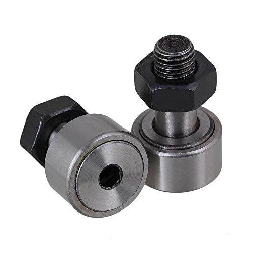 Lheng CF6/KR16 Steel Cam Follower Bolttype Needle Roller Bearing 4Pcs