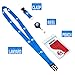 Cruise On Cruise Lanyard for Ship Cards – 2-Pack Retractable Badge & Waterproof Key Card Holder for Ship Cards – Cruise Essentials 2025-2026, Perfect for Travel & Vacation (Blue Anchor)