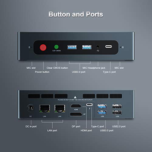 Beelink GTI10 Mini PC Desktop Computer Theater Office with Intel 10th i