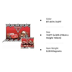 Botong 7x5ft Cartoon Car Birthday Party Themed