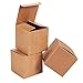 Juvale Premium Kraft Gift Boxes 50 Pack 3 x 3 x 3 inches Brown Paper Gift Boxes with Lids for Gifts, Cupcake Boxes and Crafting, Easy Assemble Boxes