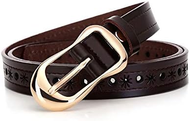Amazon Co Jp レディースベルト レザーベルトシンプルな女性中空ベルトレディース日本語ワードバックルカジュアルベルトレトロジーンズベルトヴォーグワイルド ファッションベルト Color Brown Size A ホーム キッチン