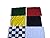 Nascar Flag - Set of 8 Racing Flags Race Nascar Signal Set - 14" X 18"