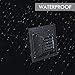 Azirier Solar Lights Outdoor Waterproof Outdoor Garden Lights, Solar Pathway Security Lights for OutdoorWall Backyard Fence Garage Garden Driveway 6 Pack