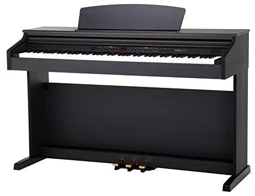 Classic-Cantabile-DP-50-RH-E-Piano-Digitalpiano-mit-Hammermechanik-88-Tasten-2-Anschlsse-fr-Kopfhrer-USB-LED-3-Pedale-Piano-fr-Anfnger-Rosenholz