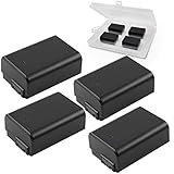 E-TS Upgraded 1800mA Sony NP-FW50 Battery Replacement 4-Pack Compatible Sony DSC-RX10IV DSC-RX10III DSC-RX10II DSC-RX10 Alpha 7 Alpha 7R a7R a7RII a7SII a3000 a5000 a5100 a6000 a6300