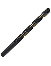 Brocas Drill América KFD29J PC KFD, brocas de acero de alta velocidad en caja de plástico, longitud jobber, 29 piezas, acabado de óxido de oro negro, mango de broca redonda, hélice espiral, ángulo de la punta de 135 grados, tamaño de 1 16 pulgadas a 1 2 p