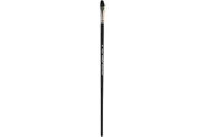 CREATIVE MARK Black Swan Synthetic Red Sable Paint Brushes - Filbert Size # 10 - Professional Quality Long Handle Paint Brushes for Oil, Heavy Body Media and Acrylic - Artists of All Levels