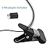 Topbest LED Grow Light 5W Adjustable 3 Level Red & Blue Light Dimmable Clip Desk Grow Lights Lamp Bulb Clamp Flexible Gooseneck 360 Degree for Indoor Plants Hydroponic Garden Greenhouse (Red & Blue)