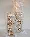 6 Packs Sale Floating Gold - No Hole Jumbo/Assorted Sizes Vase Decorations + Includes Transparent Water Gels for Floating The Pearls