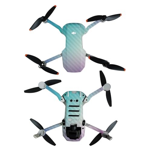 Carbon Fiber Skin Compatible with DJI Mini 4K - Vivid Fog - Premium 3M Vinyl Pr…