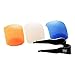 L.Store ® Soft Pop-Up Flash Diffuser with Fastening Strap: White, Blue (cool) & Orange (warm) screens; compatible with Canon Nikon Pentax Olympus Panasonic Fujifilm and most other On-camera Flashes