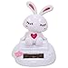 Valentine Bunny Heart on Belly Love Themed Rabbit Solar Toy Car Dashboard Desk Decor
