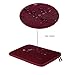 MOSISO Laptop Sleeve Compatible with MacBook Air 13 inch M3 A3113 M2 A2681 M1 A2337 A2179 A1932 / Pro 13 M2 M1 A2338 A2251 A2289 A2159 A1989 A1706 A1708, Neoprene Bag with Small Case, Wine Red