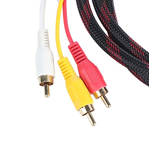 Smartlove1P 1.5M HDMI-Male to 3 RCA Video Audio AV Cable Cord Adapter for Digital HD TV