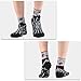 LIN Men's CoolMax Cycling Socks -Performance Moisture Wicking Ankle Socks for Mountain Bike, Road Bicycle ,3 Pack