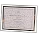 GracesDawn Crystal glass Photo/Diploma/Document Frame Frame picture size 8 1/2