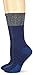 Carhartt Women's 2 Pack Merino Wool Blend Tectured Crew Socks, Navy, Shoe Size: 5.5-11.5