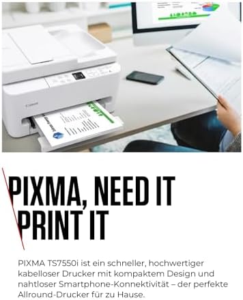 PIXMA TS7550i WLAN-Multifunktions-Tintenstrahldrucker, Farbdruck, ADF