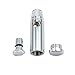 LiNKFOR Metal Snuff Bullet Aluminium Snuff Dispenser Snorter Snuffer Tube Bullet Rocket Powder Silver