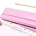 Chris.W Adjustable 6-Hole Punch for A5, Personal, Pocket Planner Inserts, 6 Sheet Capacity - 5.5mm Hole Diameter(Pink)