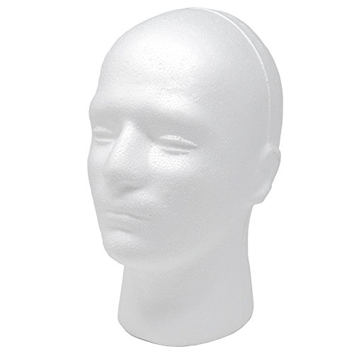 Male Styrofoam Foam Mannequin wig Head 11" (1 count) Pricepulse