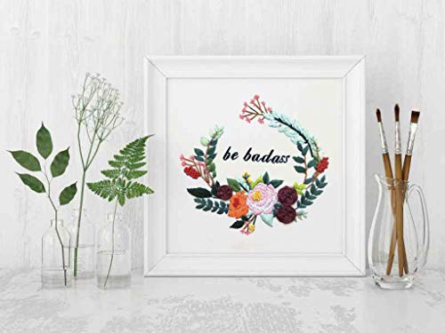 image for Louise Maelys Beginner Embroidery Kit Flower Full Range Cross Stitch w