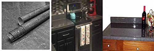 image for EZ FAUX DECOR Premium Peel and Stick Grey Soapstone Countertop NOT Pai