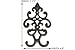Comfify Cast Iron Vintage Double Wall Hook | Decorative Wall Mounted Coat Hanger | 7.75