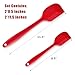 Silicone Spatula,Besiva 4-piece 600ºF Heat-Resistant Baking Spatula Set ,Non-stick Flexible Rubber Spatulas Scraper with Stainless Steel Core Design(Red)