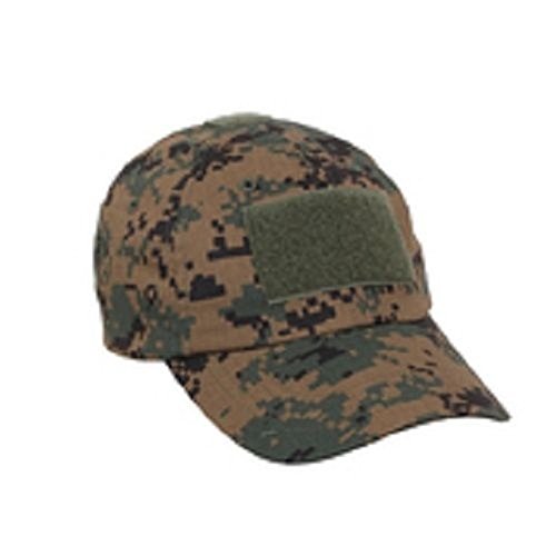 Woodland Camo Marpat Operator Operators Tactical Cap Hat w Velcro Patch Areas