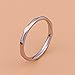 Fashion Month Women 2mm Wave Prismatic Pattern White Gold Ring Engagement Wedding Lady Finger Thin Stainless Steel Band