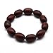 Zen Dear Unisex Natural African Blood Red Sandalwood Prayer Beads Tibetan Buddhism Mala Bracelet Necklace