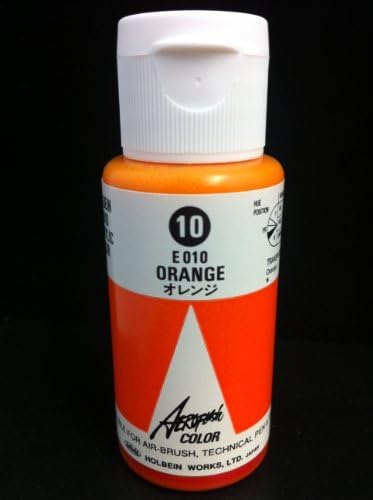 Aeroflash Color (Orange E-010) 1 Bottle of 35ml From Holbein Japan by Aeroflash